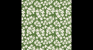 Cadeaupapier 50cm des. 1024 Groen + Margrieten