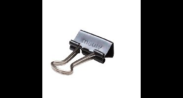 Papierklem maul 215 foldback 16mm zwart 12st