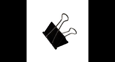 Papierklem MAUL foldback 215 zwart 6 stuks