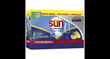 Sun Pro Formula Optimum all vaatwastabletten, doos van 4 x 52 stuks