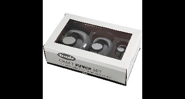 Creativ Company ponsen set, cirkel, set van 3 stuks (25 - 49 - 75 mm)