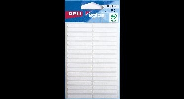 Agipa witte etiketten in etui ft 5 x 35 mm (b x h), 238 stuks, 34 per blad