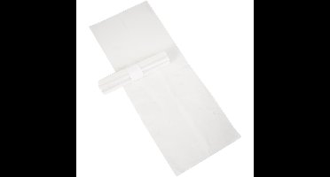 Vuilniszak ft 60 x 80 x 0.02 cm, transparant, HDPE, 20 x rol van 20 stuks