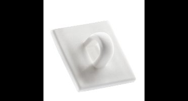 Kleefoogje 19x19 mm wit 100 stuks - 11 stuks