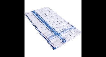 Handdoek Adalynne, ft 50 x 70 cm, geruit, blauw, pak van 3 stuks