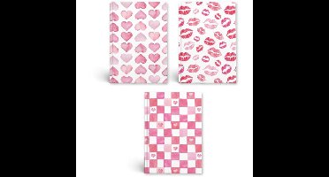 Notitieboek Love, A5, 80 vel, gelijnd