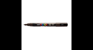 Paintmarker uni posca pc3m f donkerbruin | 6 stuks
