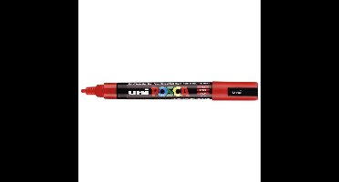 Paintmarker uni posca pc5m m rood | 6 stuks