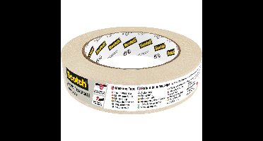 Afplaktape scotch basic 24mmx50m beige | 24 stuks