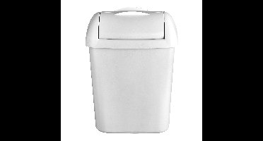Dameshygiënebak quartzline 8 liter wit