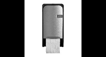 Toiletpapierdispenser quartzline q1 duo zilver