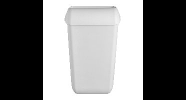 Afvalbak quartzline open inworp 43 liter wit