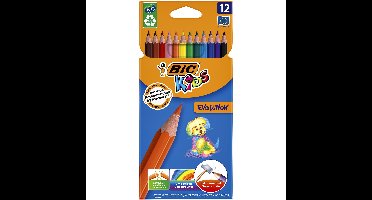 Kleurpotlood bickids evolution assorti | 12 stuks