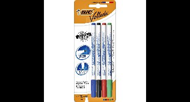 Whiteboardmarker bic 1721 rond f assorti | 25 stuks