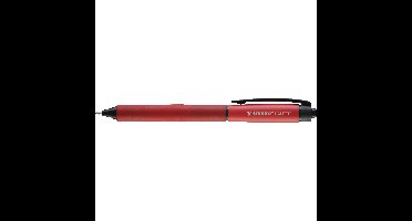STABILO PALETTE, rollerball met drukmechanisme, rood, lijnbreedte F (0.4 mm), 10 stuks, rood schrijvend