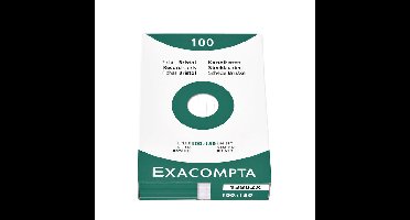 Systeemkaart exacompta 100x150mm lijn wit