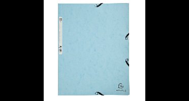 Elastomap exacompta aquarel a4 3 klep 400gr blauw | 5 stuks