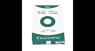 Systeemkaart exacompta 125x200mm lijn wit