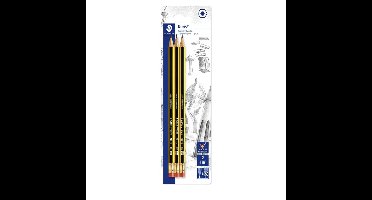 Potlood staedtler noris standaard 120-0 hb met gum | 10 stuks