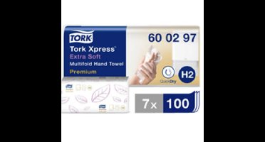 Handdoek tork h2 premium 2laags 212x340mm 600297 | 3 stuks
