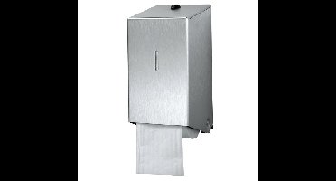 Toiletpapierdispenser euro products duo zilver