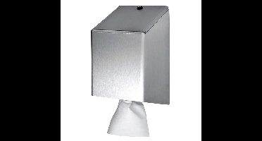 Poetspapierdispenser euro products medium zilver