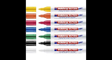 Paintmarker edding 8750 industrie 2-4mm wit | 10 stuks