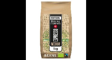 Koffie douwe egberts espresso bonen med org fair | 6 stuks