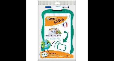 Whiteboard bic 21x31cm met stift en wisser recycle | 24 stuks