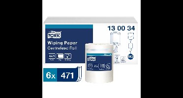 Poetspapier tork m2 premium 1laags 165m wit | 32 stuks