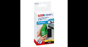 Klittenband tesa on off 1mx20mm zelfkl zwart