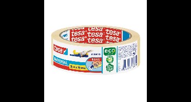 Afplaktape tesa economy 30mmx25m geel | 10 stuks