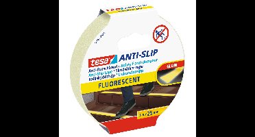 Anti-slip tape tesa 5mx25mm fluoriserend