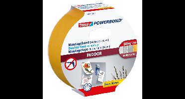 Montagetape tesa indoor dubbelz klevend 5mx38mm wt