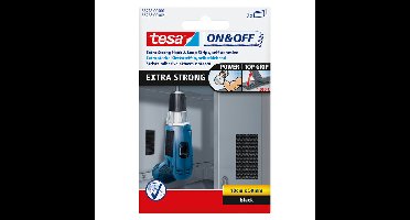 Klittenband tesa on off extra sterk 50mmx10cm zw