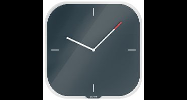 Wandklok leitz cosy glas grijs | 4 stuks