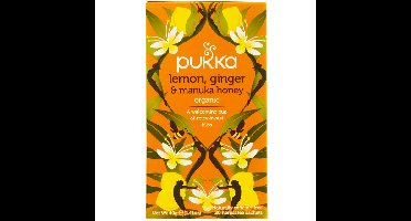 Thee pukka lemon ginger manuka honey 20 zakjes