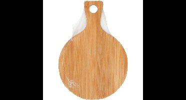 Snijplank crea com d 17cm lengte 24cm bamboe | 8 stuks
