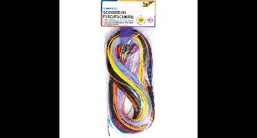 Scoubidoo touwtjes folia 100cm 100st ass kleuren | 20 stuks