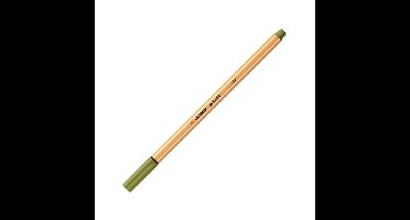 Fineliner stabilo point 88/37 f moddergroen | 10 stuks