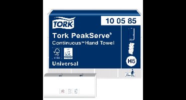 Handdoek tork h5 universal 1laags 201x225mm wit