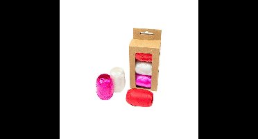 Lint 3 pak rood/wit/roze