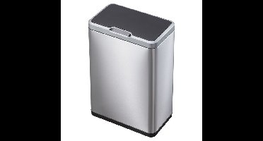 Afvalbak eko mirage met sensor 20+20liter rvs mat