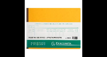 Effectenregister exacompta bv slr 240x320 80vel | 5 stuks