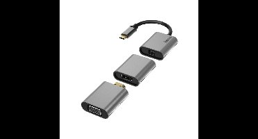 Adapter hama video 6-in-1 aluminium | 12 stuks
