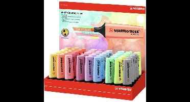 STABILO BOSS ORIGINAL Pastel markeerstift 45 stuk(s) Beitelvormige punt Meerkleurig