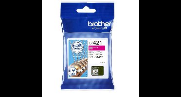 Inktcartridge brother lc-421m rood | 5 stuks