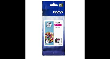 Inktcartridge brother lc-424m rood | 5 stuks