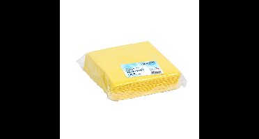Werkdoek cleaninq non-woven 38x40cm geel