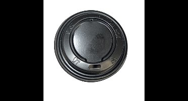 Bekerdeksel IEZZY Ø72mm 100 stuks zwart